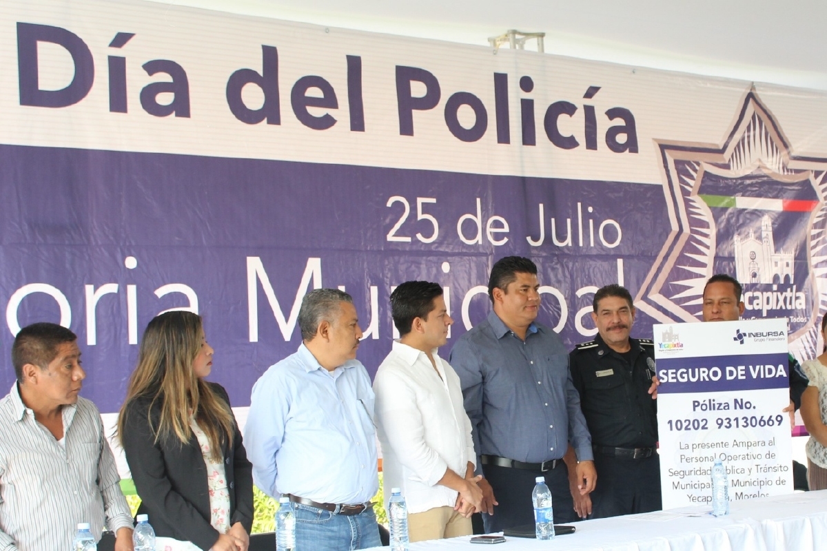 Instituye Cabildo de Yecapixtla el 25 de julio como el “Día del Policía”