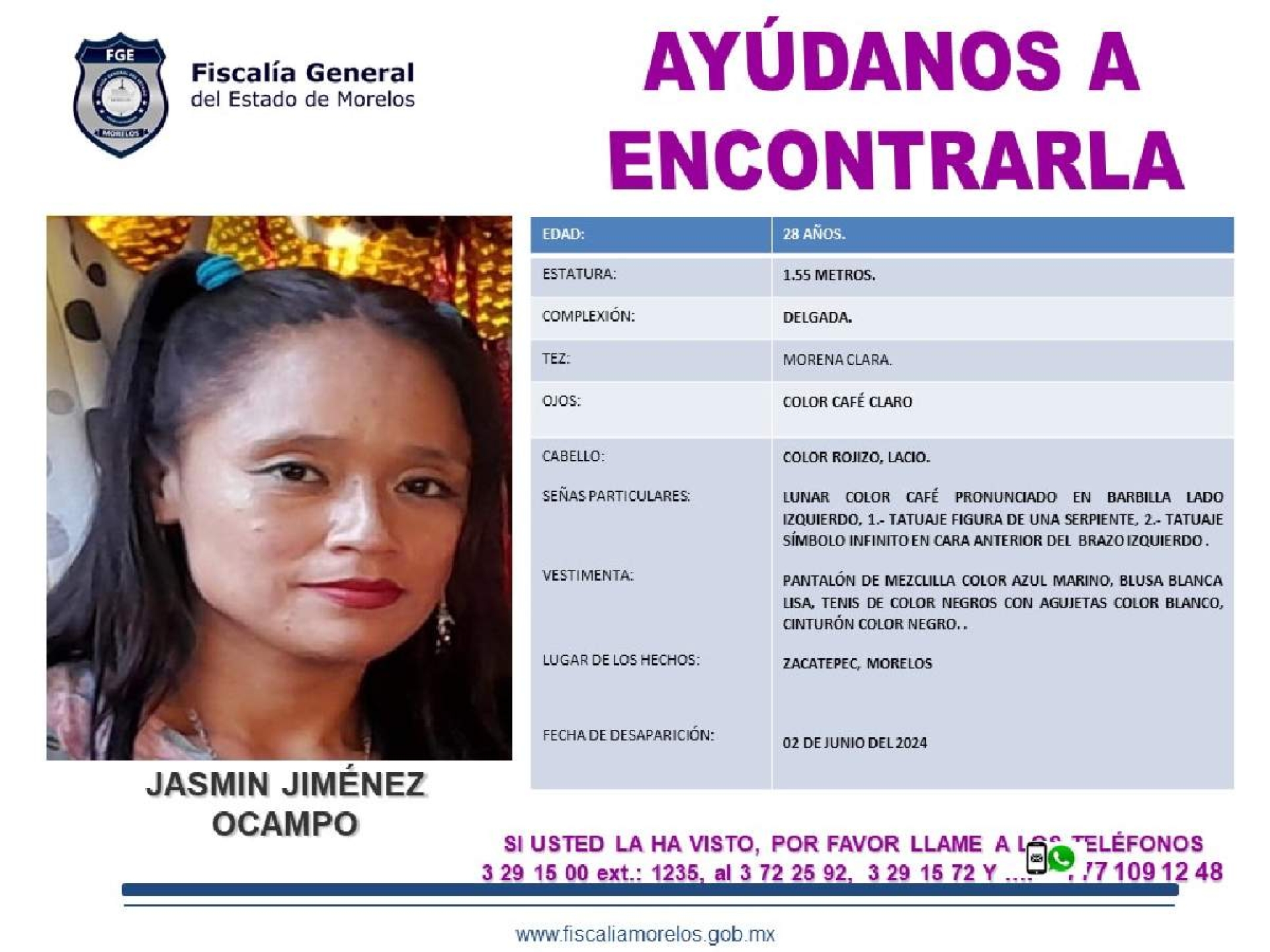 Una joven desapareció hace 25 días