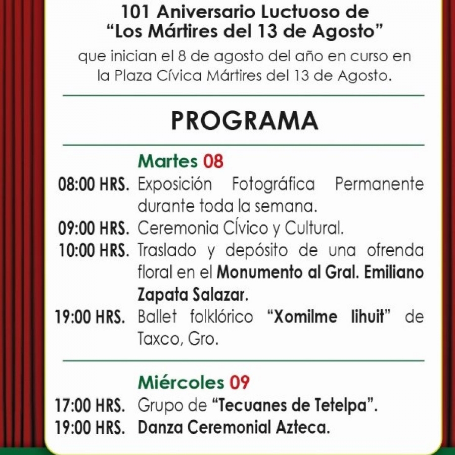 Anuncian Segunda Semana Cultural en Tlaltizapán