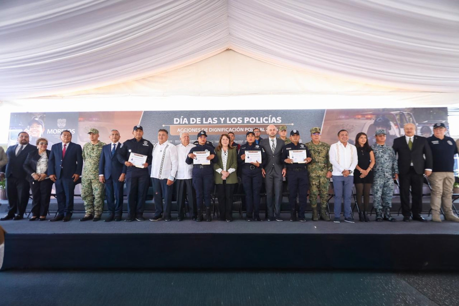 Reafirma Gobierno de Morelos dignificación policial como eje central de la estrategia estatal de seguridad pública