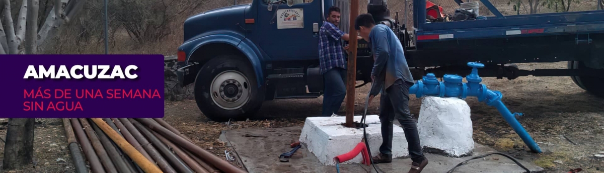 Cambian bomba quemada que abastece de agua a Amacuzac