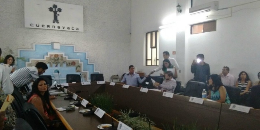 Suspenden sesión de Cabildo en el Ayuntamiento de Cuernavaca