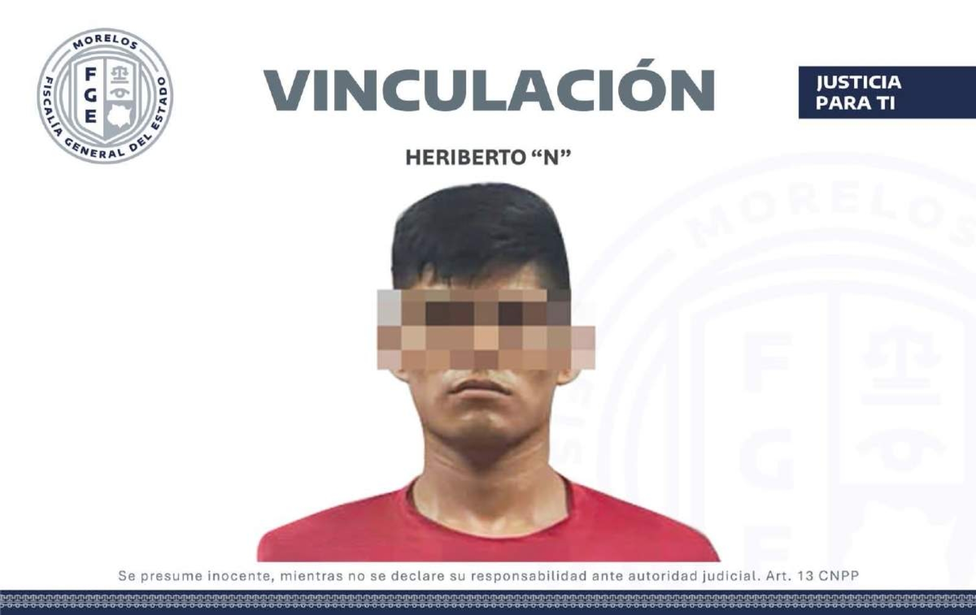A proceso, individuo acusado de homicidio