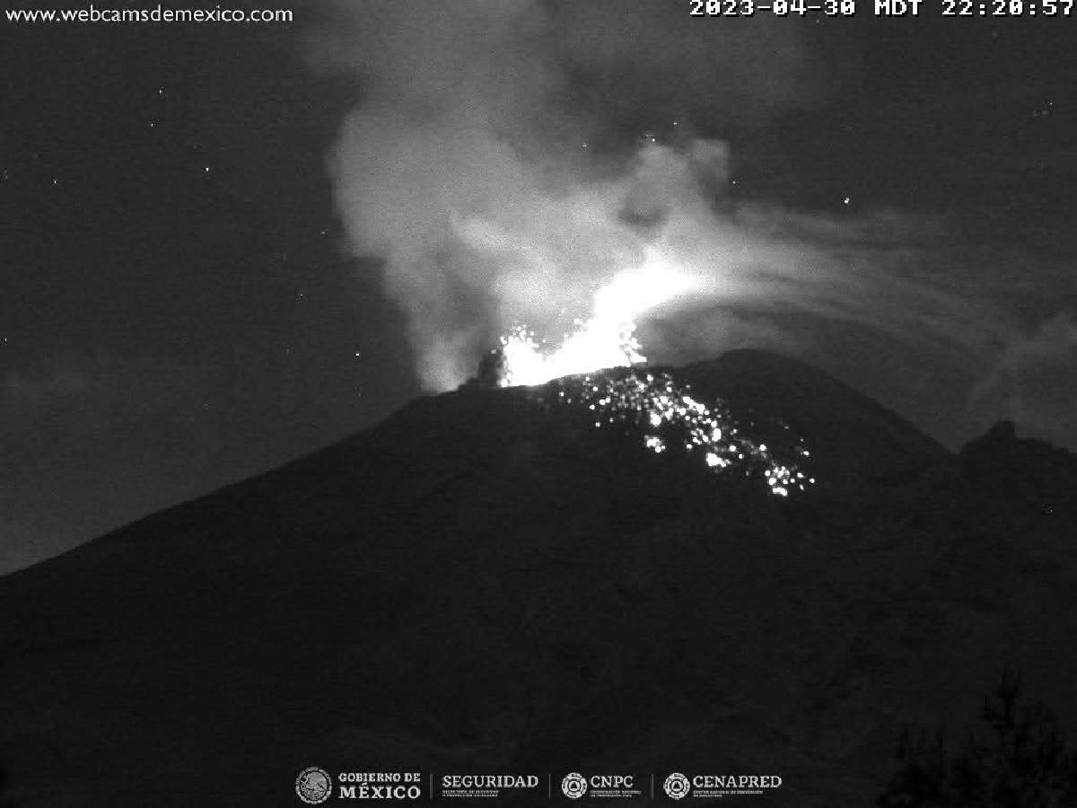 Aumenta el número de explosiones en el Popocatépetl