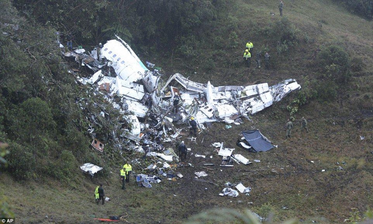 Confirman 6 sobrevivientes del accidente aéreo del Chapecoense