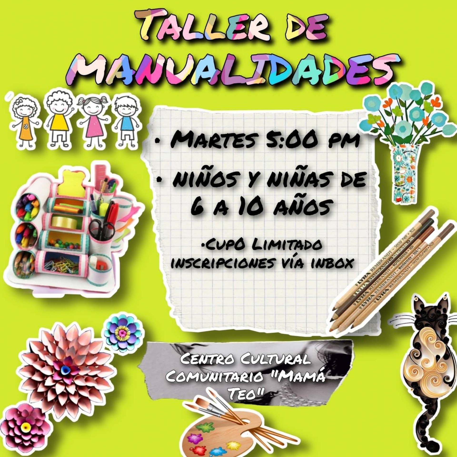 Retomarán talleres en el Centro Cultural Teódula Alemán Cleto