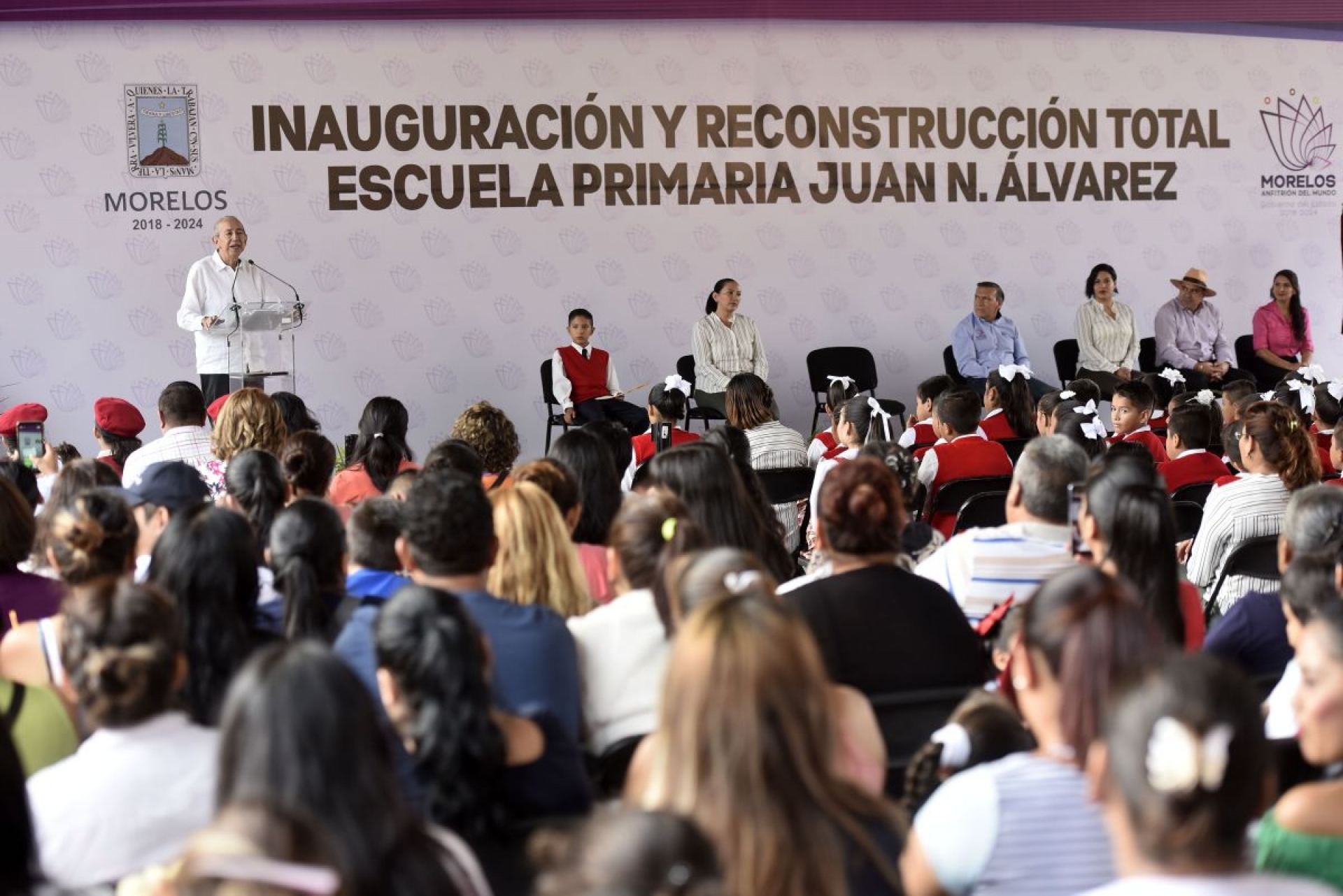 Presenta reconstrucción de escuelas en Morelos 90 por ciento de avance