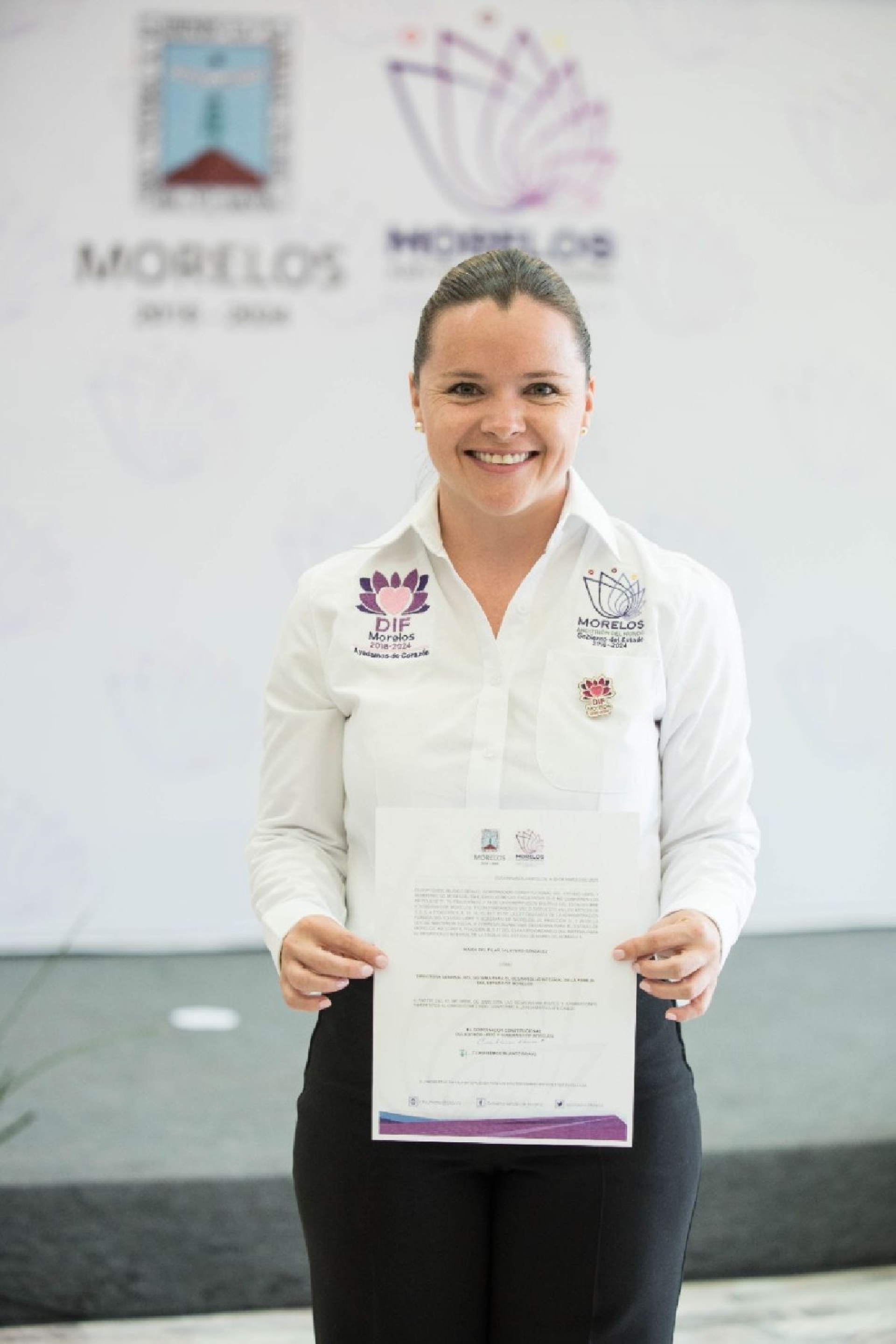 Asume María del Pilar Talayero dirección del DIF Morelos