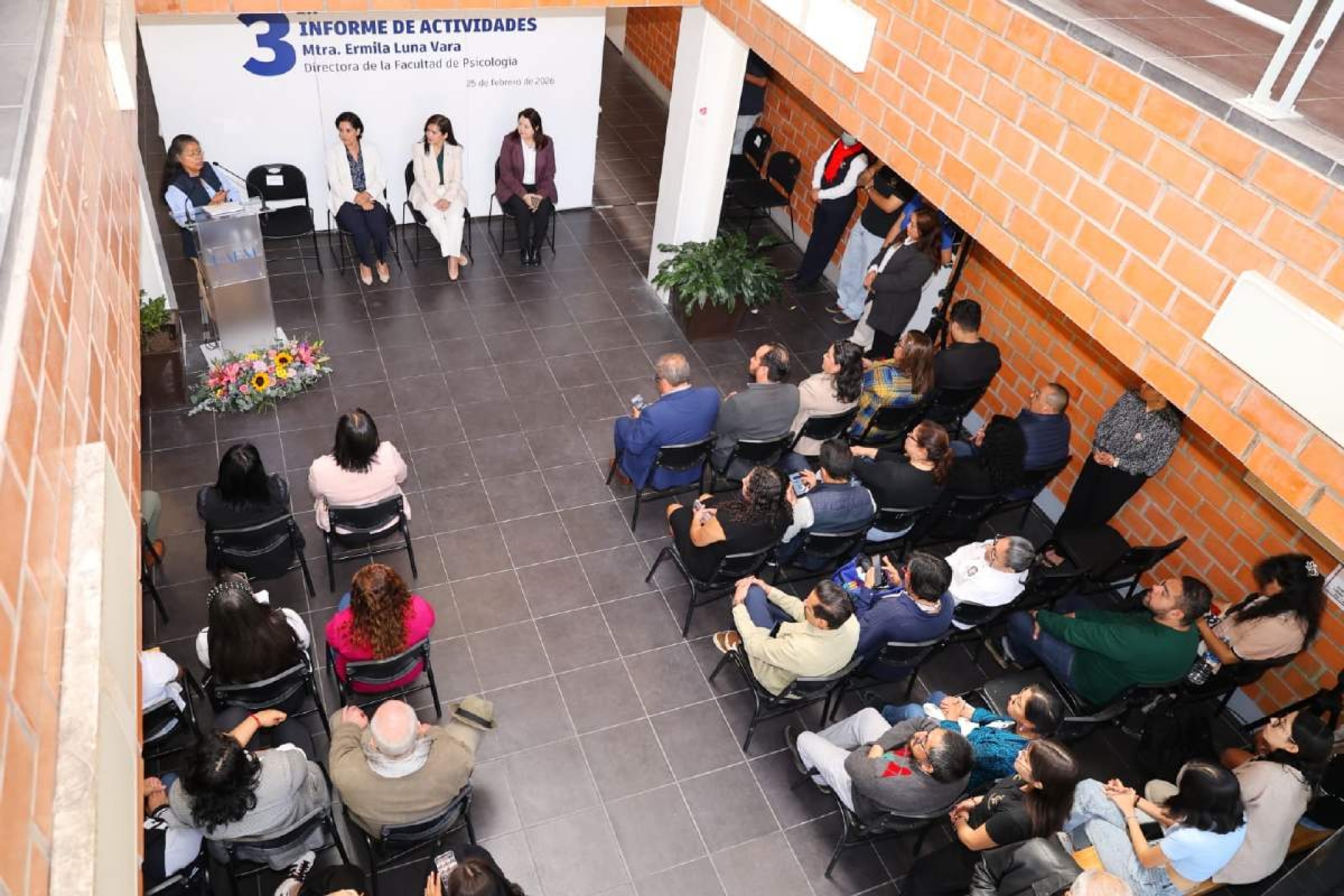 Presenta directora de la Facultad de Psicología su tercer informe de actividades