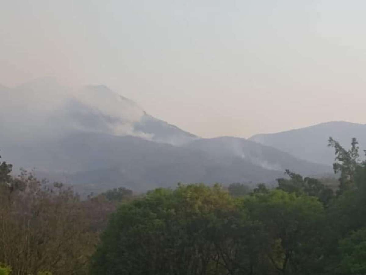 Incendio en cerro de Casahuatlán consume diez hectáreas de pastizales