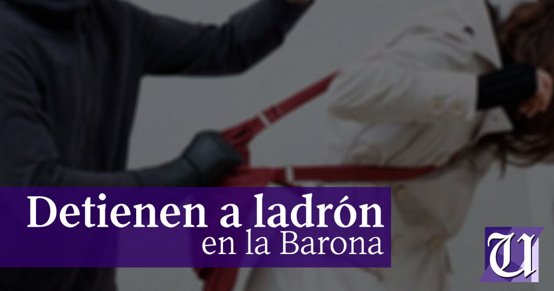 Detienen a hombre acusado de robar a una mujer en la Antonio Barona