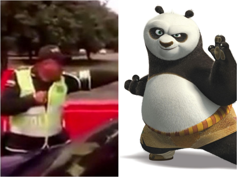 Policía emplea nueva ‘táctica’, al estilo de Kung Fu Panda