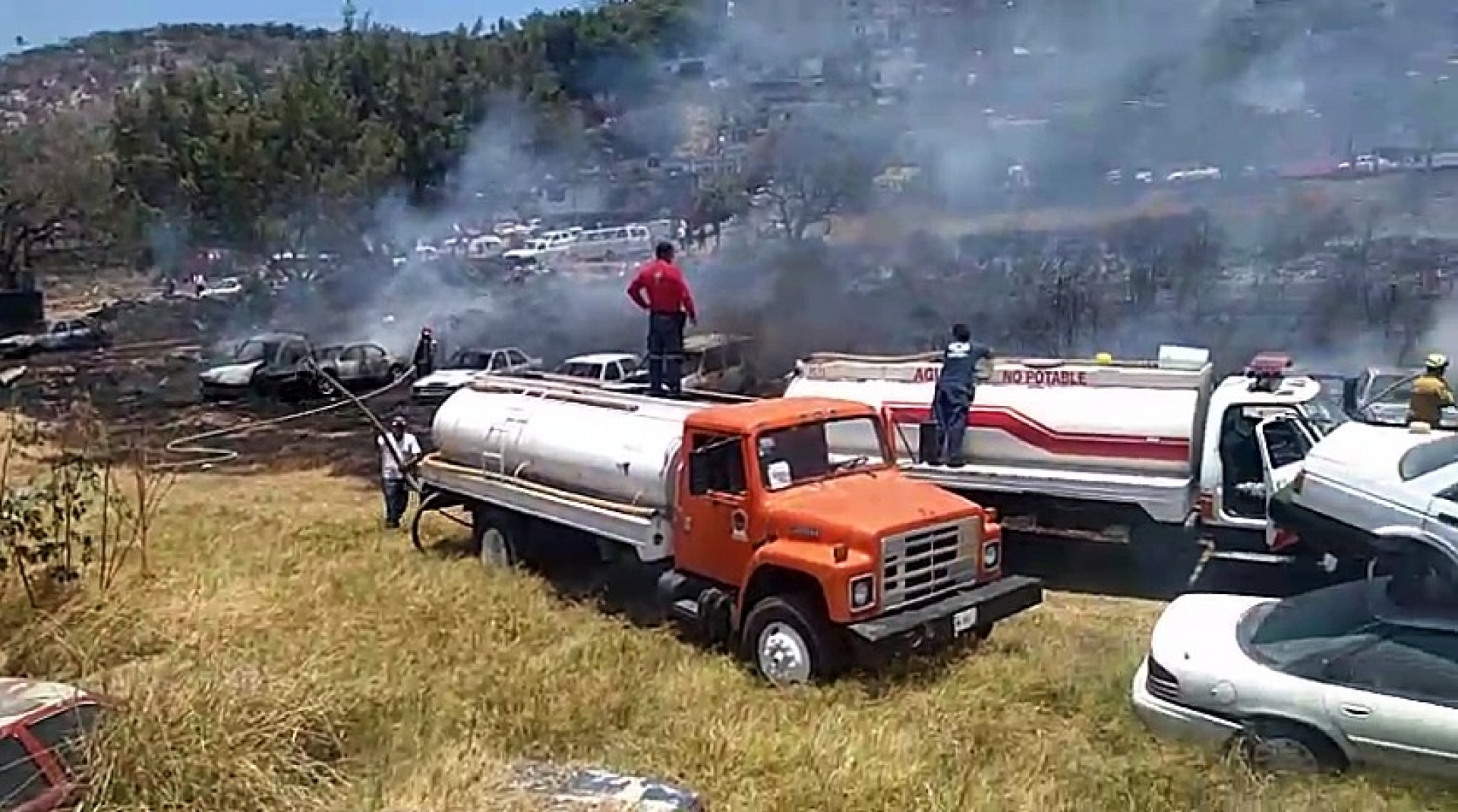 Se registra incendio en un corralón en la colonia Miguel Hidalgo, en Jiutepec