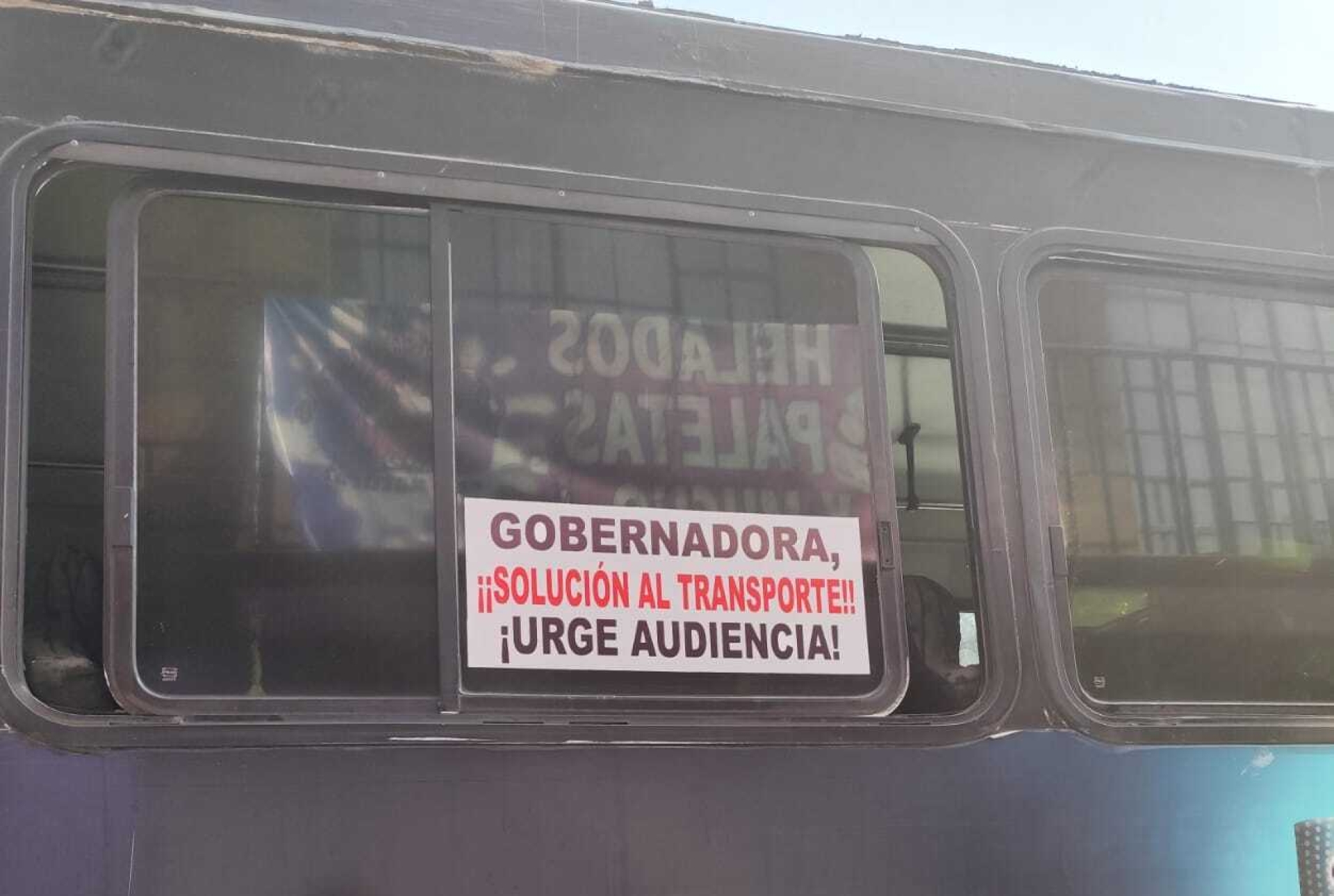 'Urge audiencia', señalan transportistas en unidades