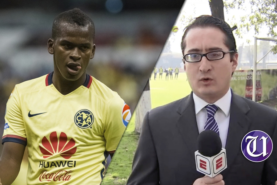 Darwin Quintero le quiso dar un balonazo a un reportero, pero ni eso pudo
