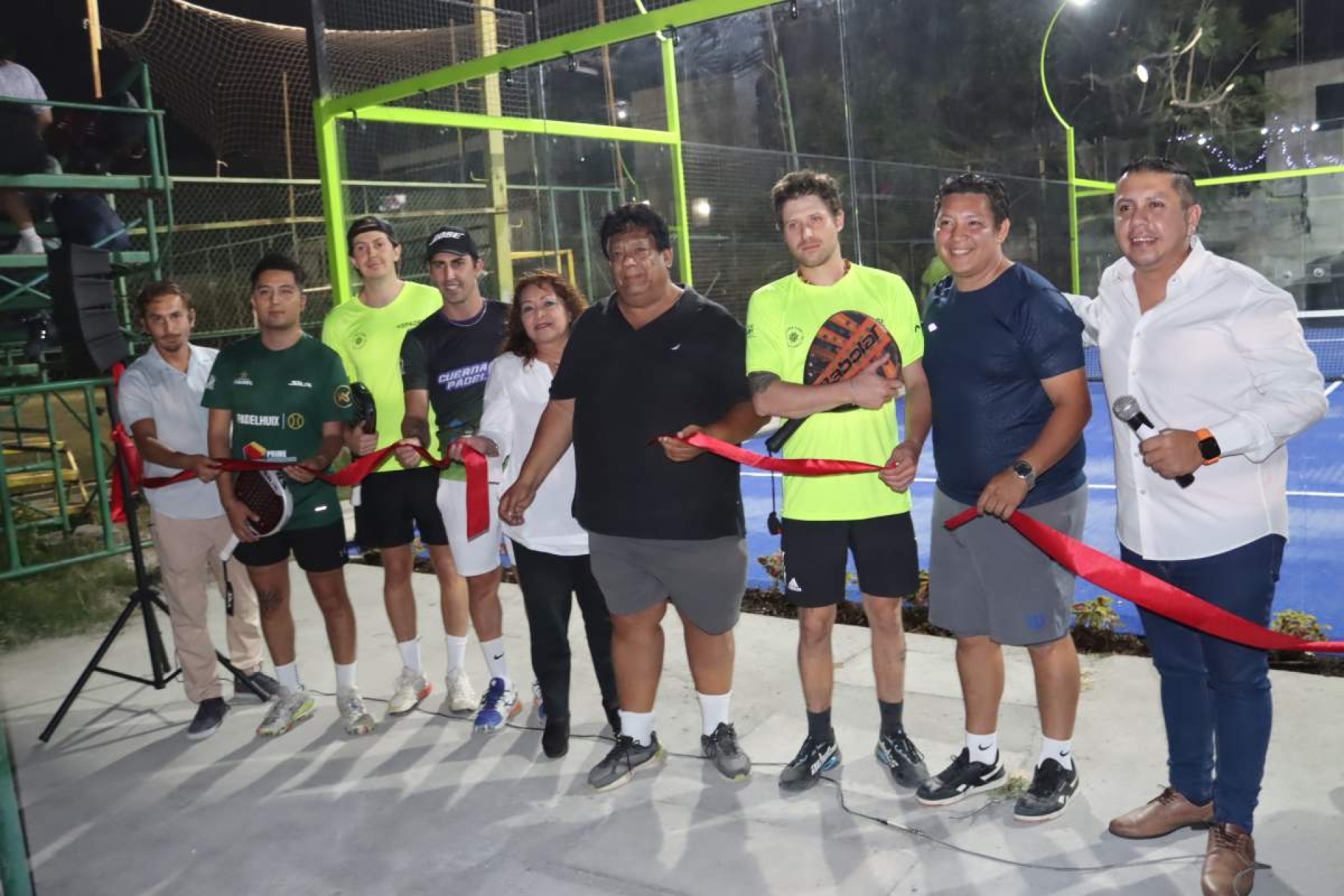 Inauguran cancha de pádel en Jiutepec