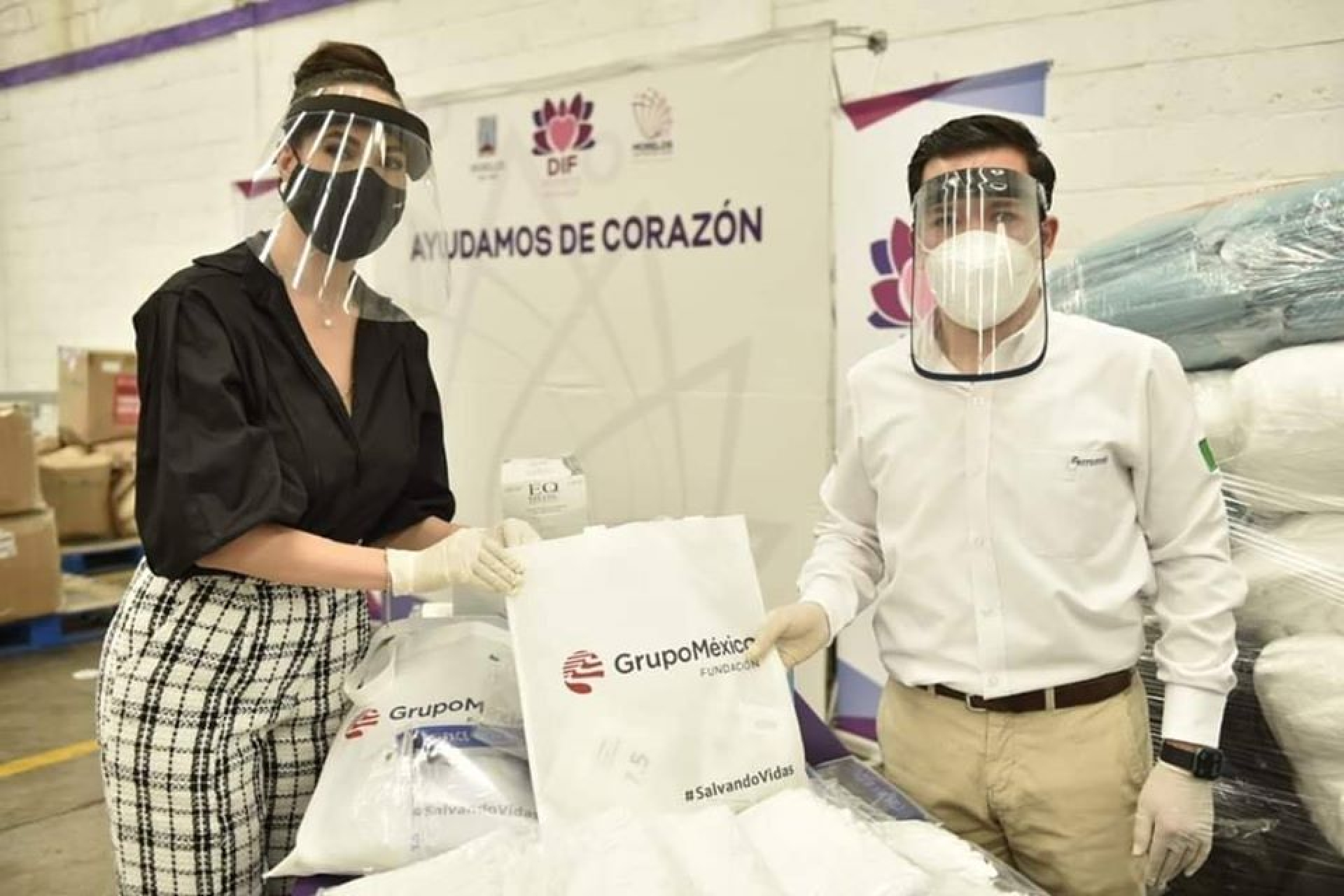 Recibe DIF Morelos donativo por parte de Ferromex