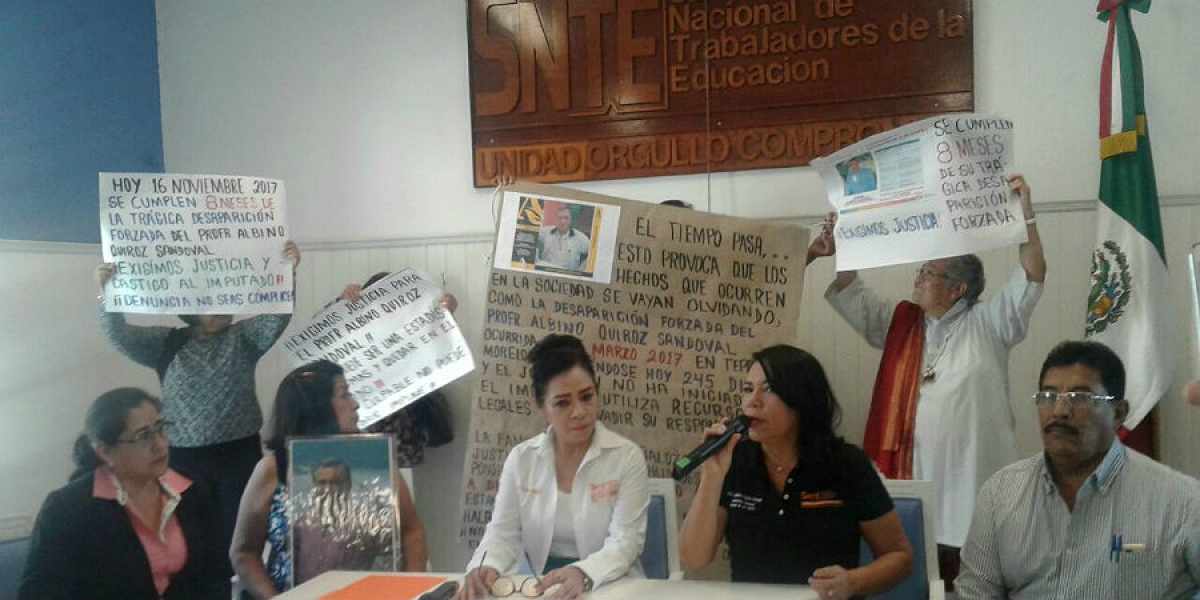 Exigen a la FGE continuar con la indagatoria sobre desaparición de maestro