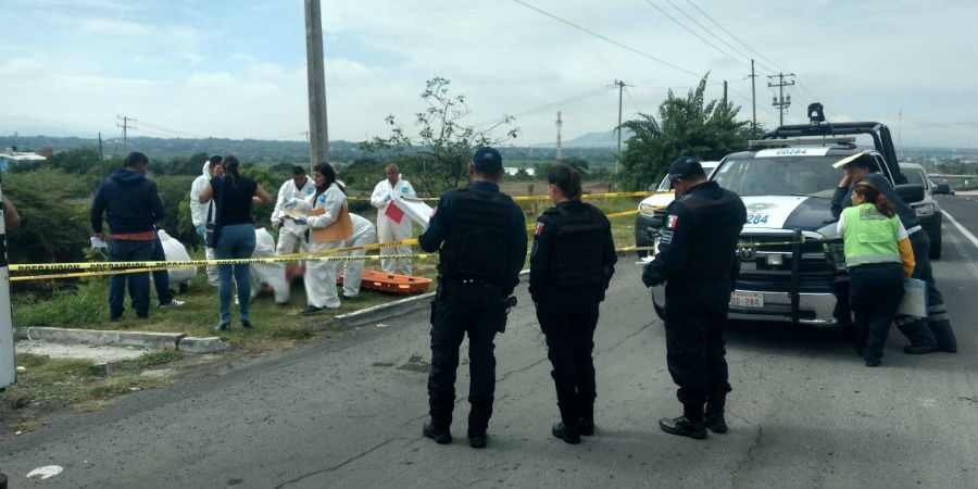 Hallan un cadáver a un costado de la autopista México-Acapulco