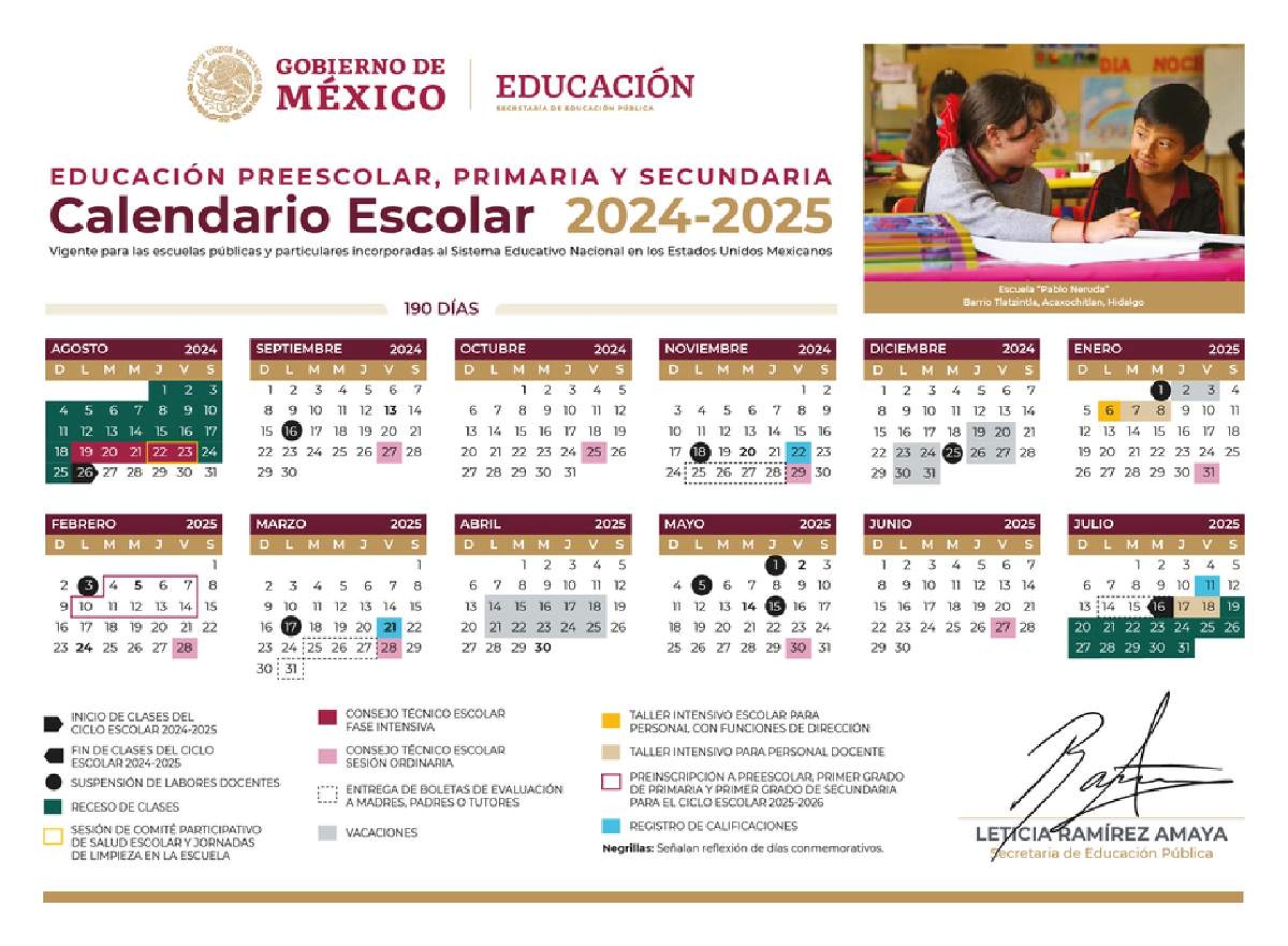 El ciclo escolar 2024- 2025 iniciará el próximo 26 de agosto