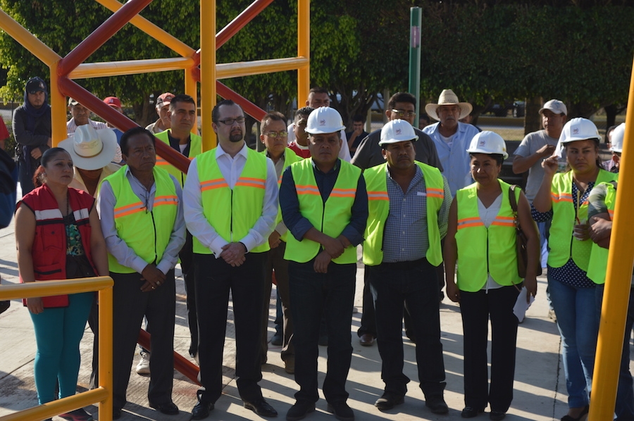 Arranca remodelación de la unidad deportiva “Niños Héroes” en Jonacatepec