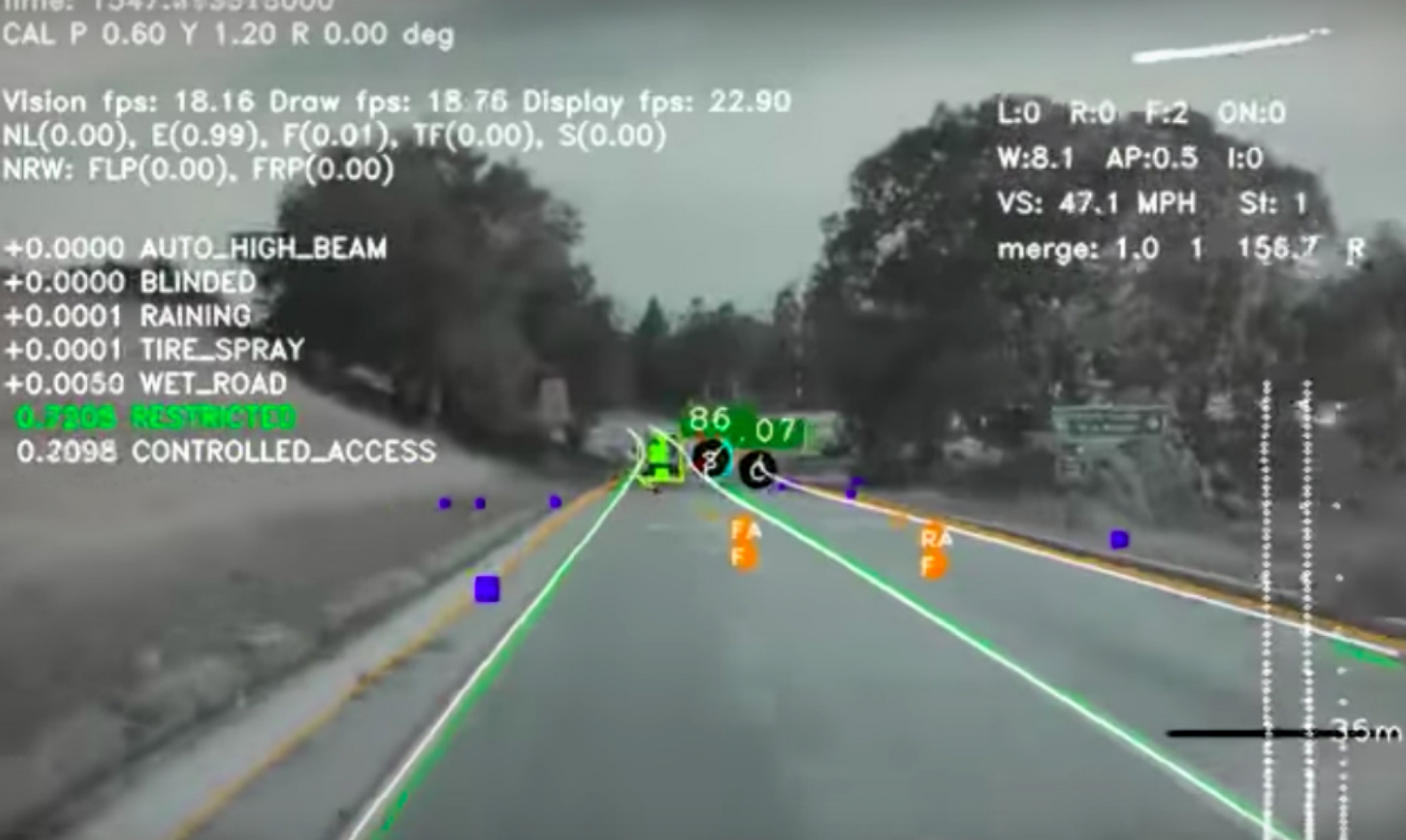 Así es como funciona la red neuronal del piloto automático de Tesla