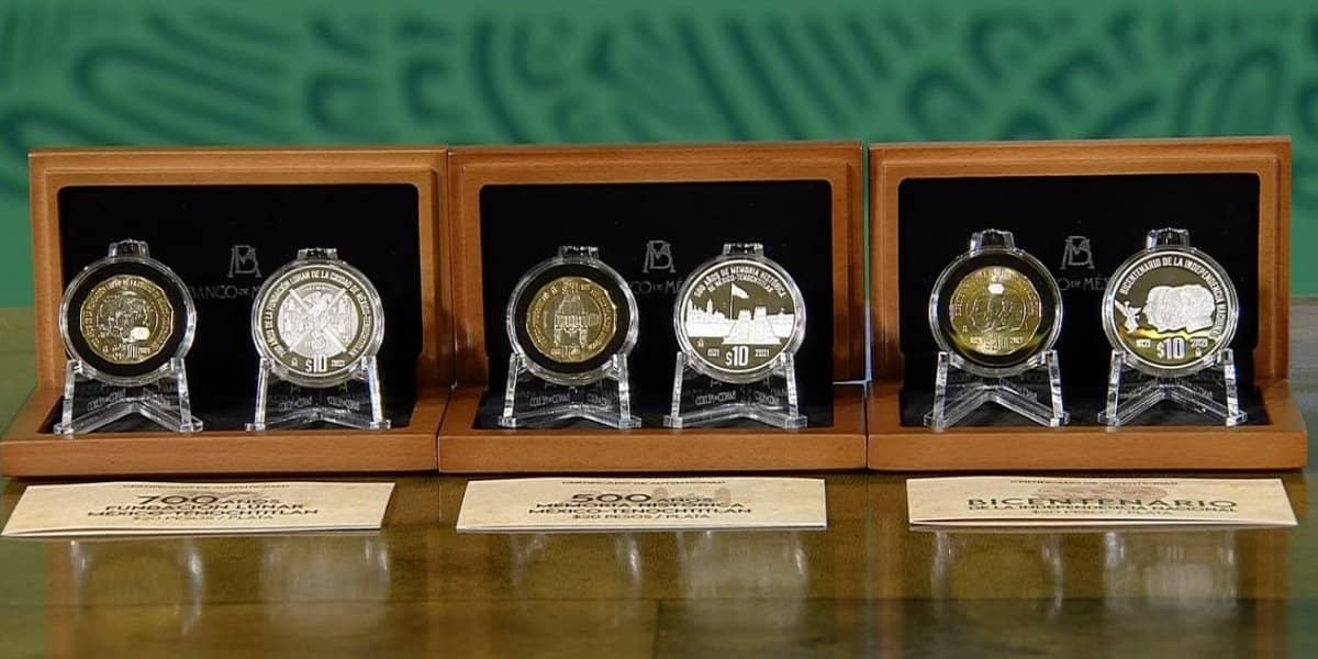 Gobierno presenta 6 monedas conmemorativas de la Independencia