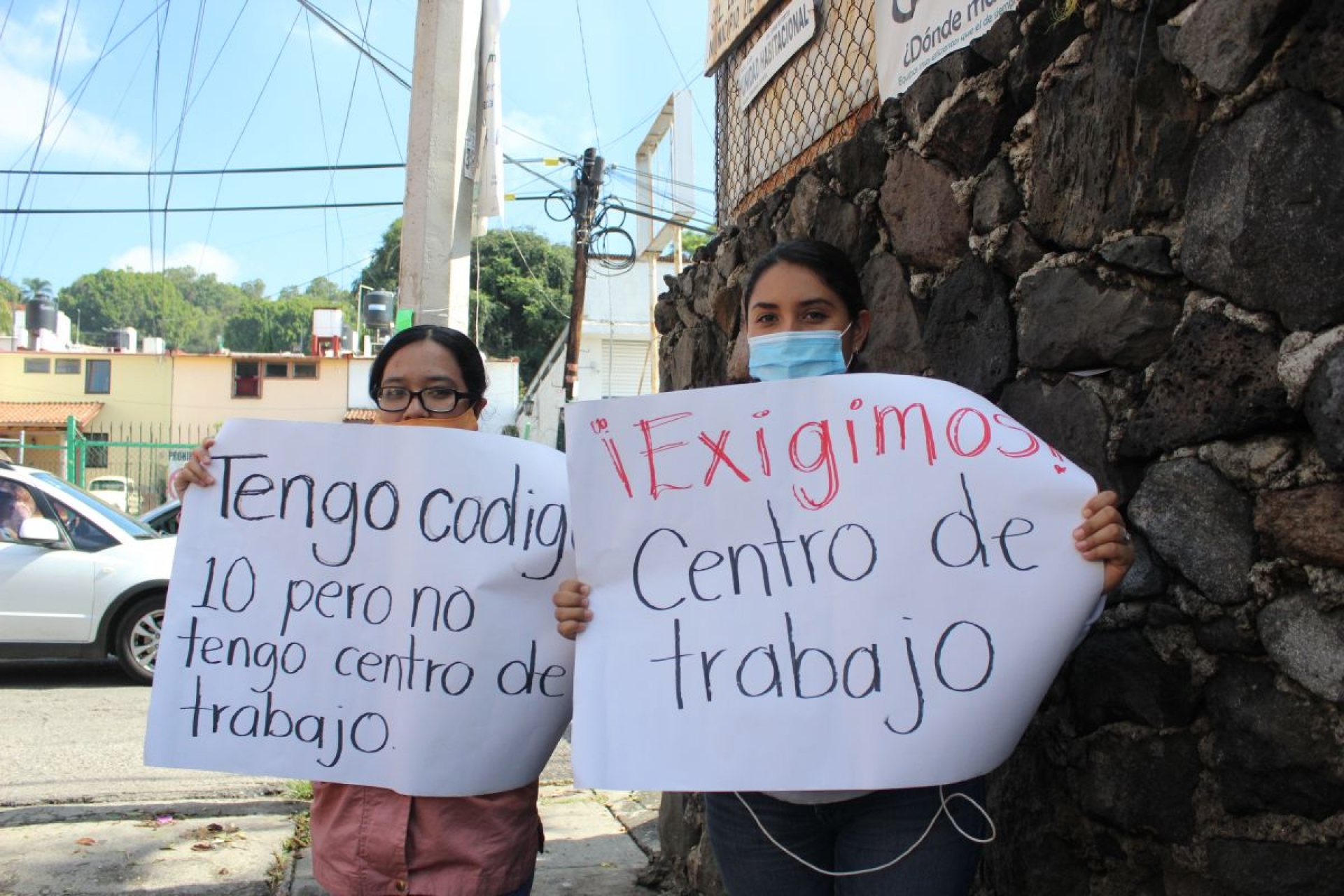 Educadoras desplazadas exigen trabajo