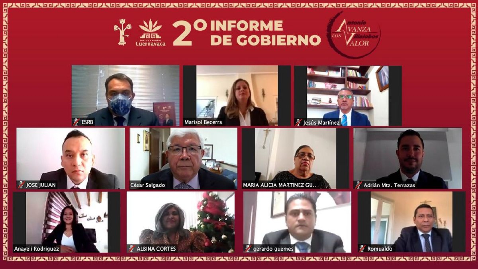 Cumple Antonio Villalobos con entrega al cabildo de su segundo informe de gobierno