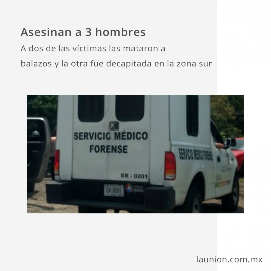 En casos distintos, asesinaron a tres hombres en la zona sur
