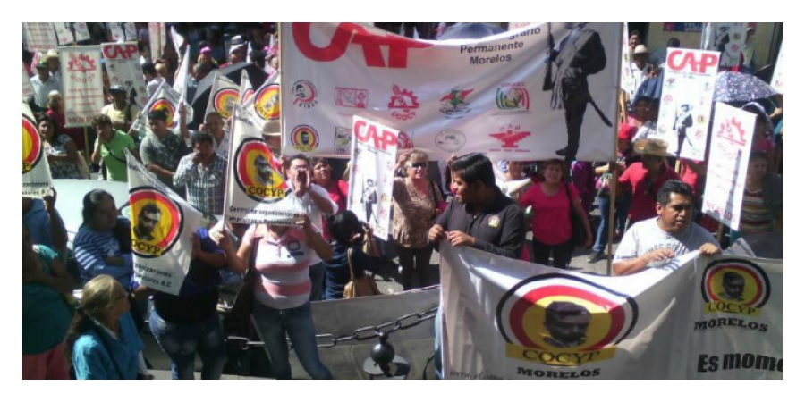 Se manifiestan campesinos en el Congreso local; exigen un presupuesto de 260 mdp
