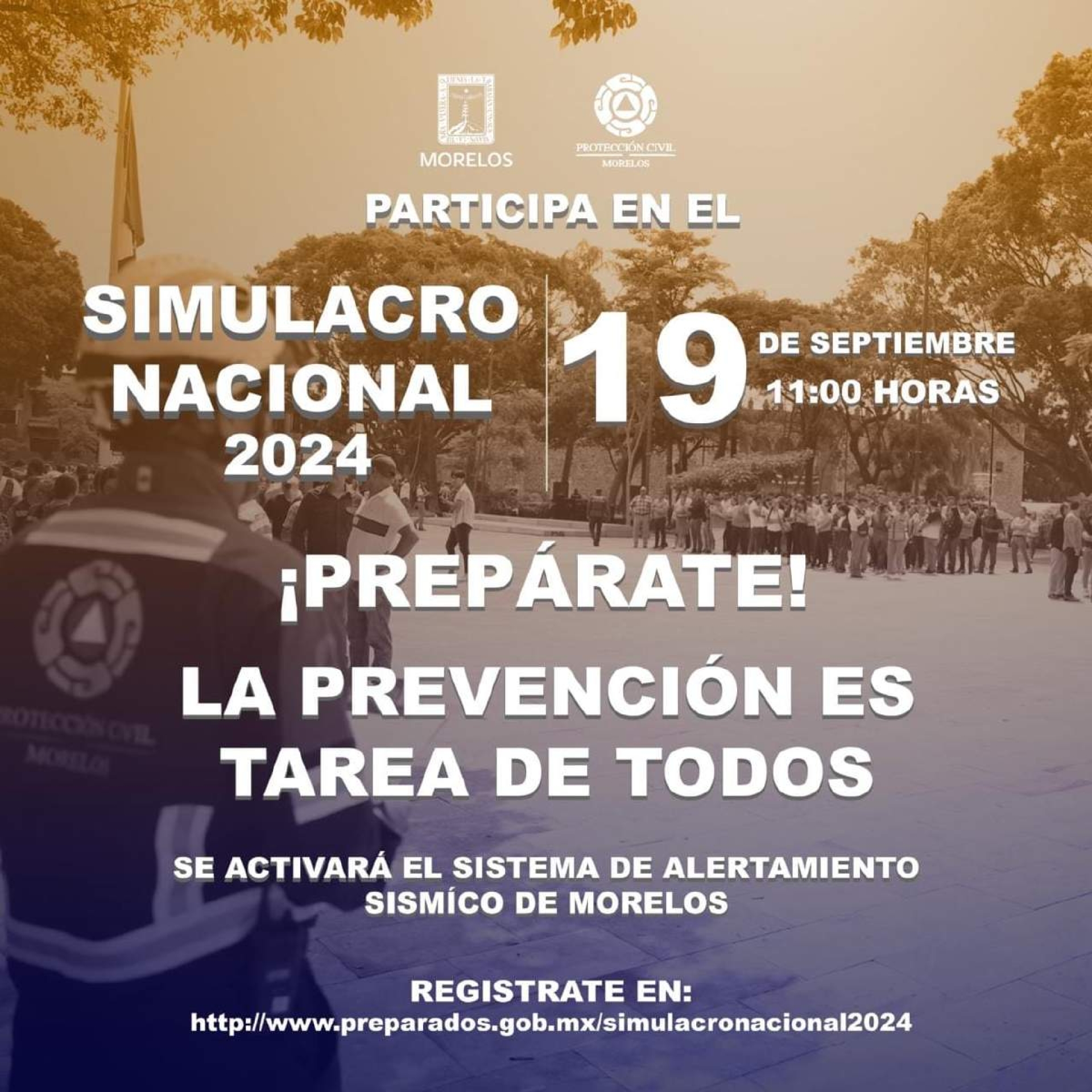 Desde las once de la mañana, el simulacro nacional de sismo