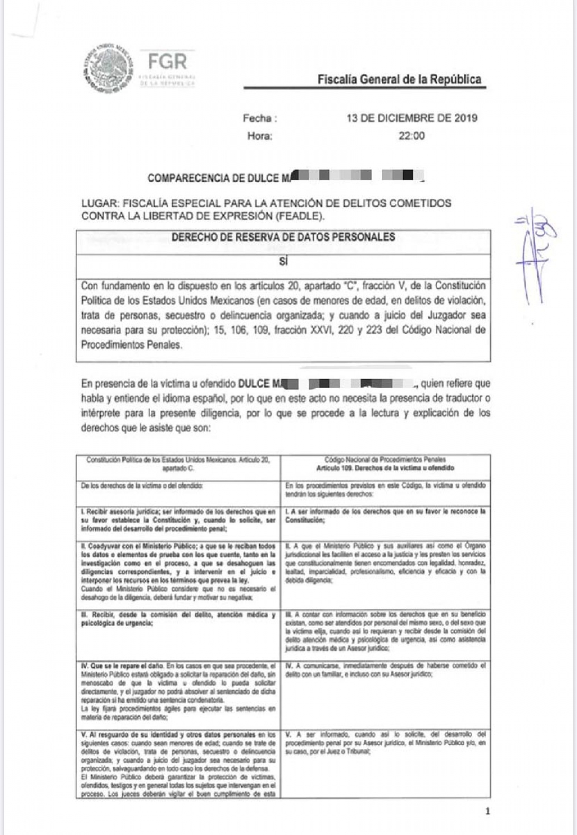 Reportera acusada de extorsión mantiene su denuncia contra funcionario
