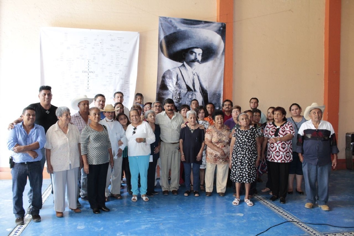 Presentan árbol genealógico de descendientes de Emiliano Zapata Salazar