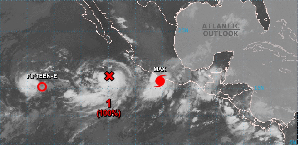 ‘Max’ se convierte en huracán frente a Guerrero; suspenden clases