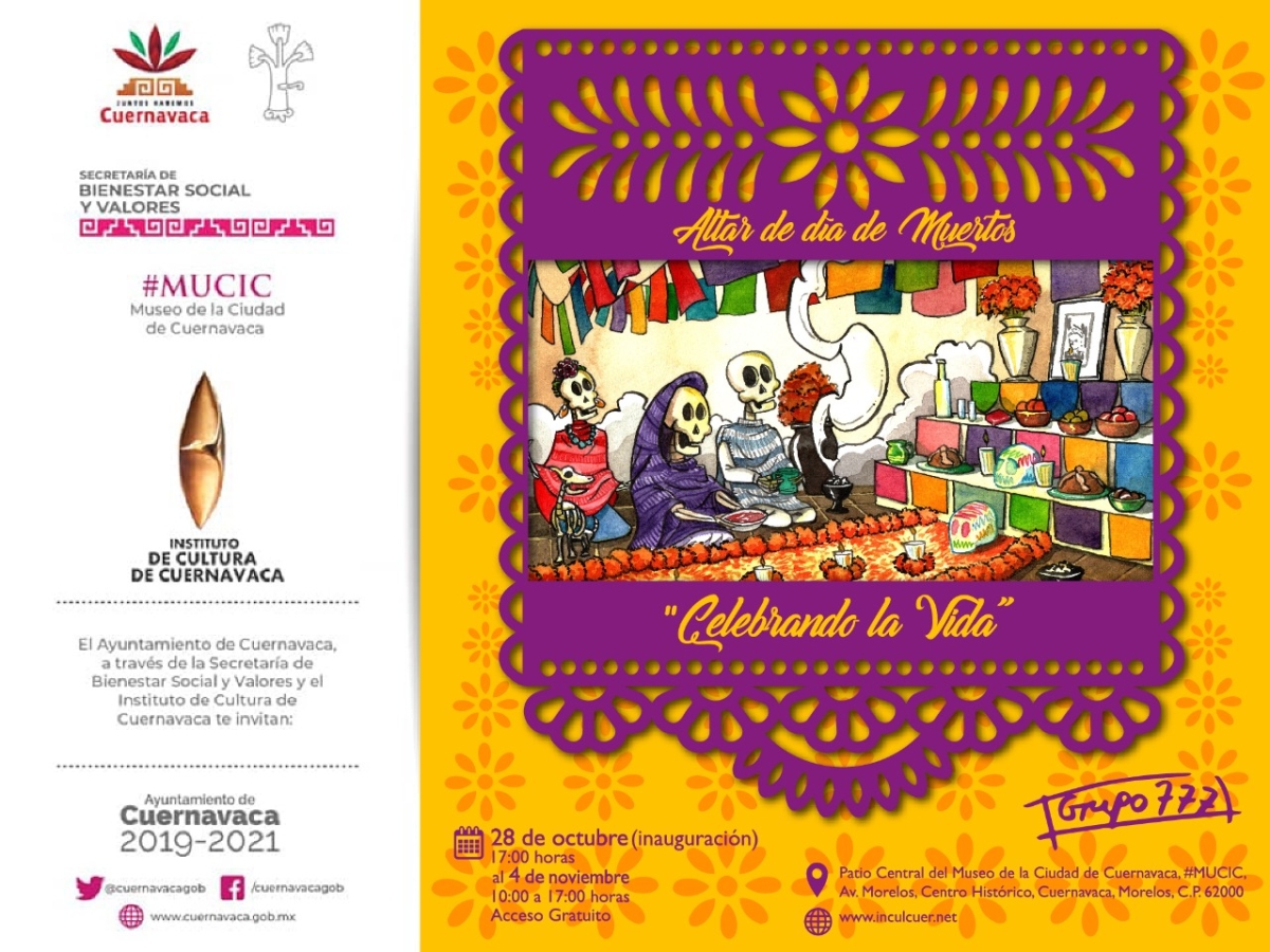 Inaugurarán altar de muertos 'Celebrando la vida' en el MuCiC