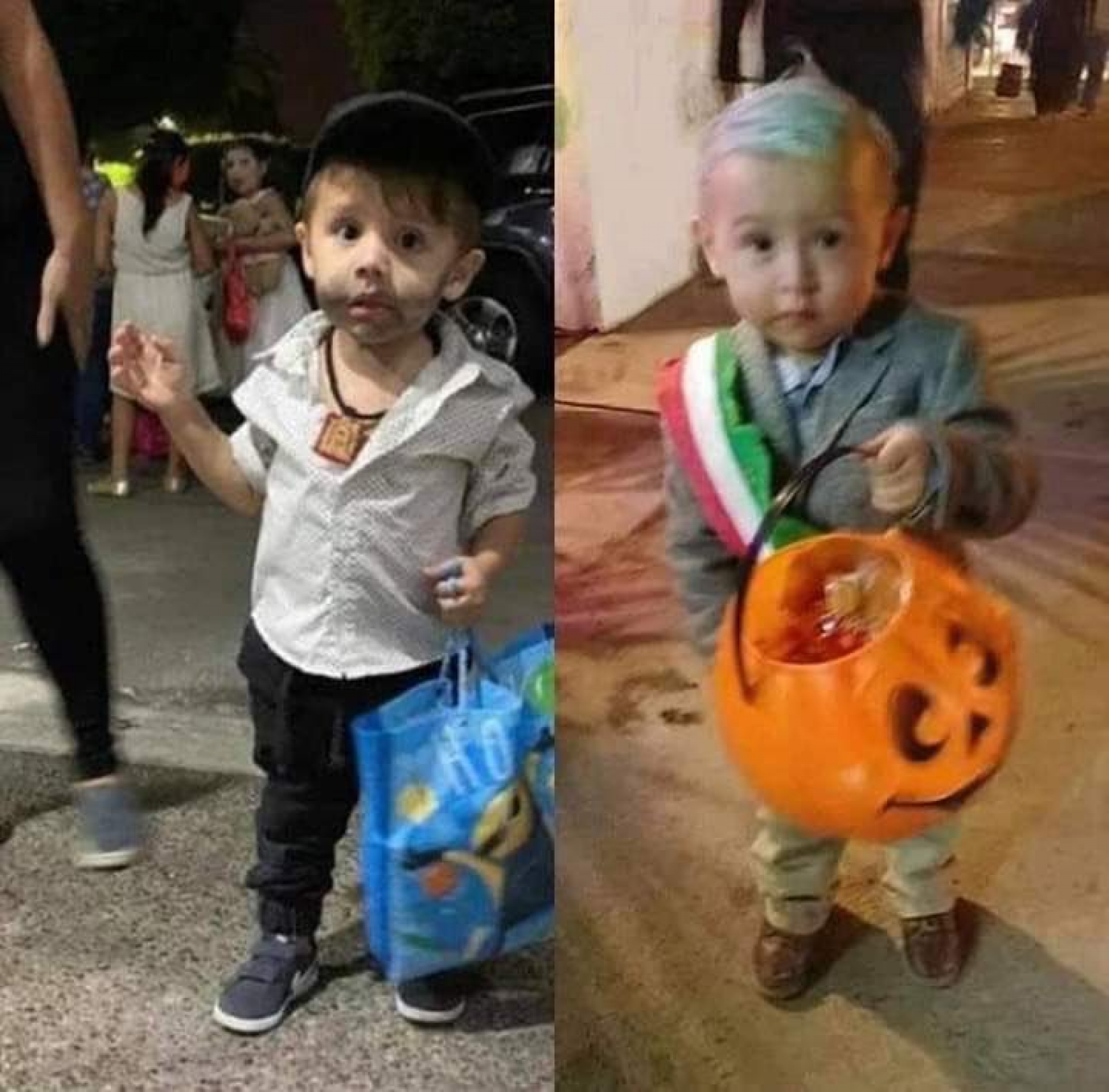 Disfrazan a sus hijos de AMLO y hasta de Ovidio