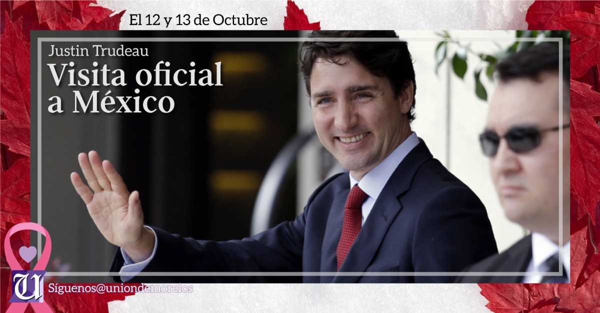 Justin Trudeau realizará visita oficial a México el 12 y 13 de octubre