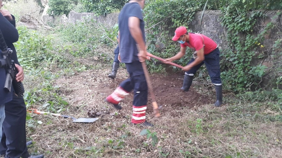 Localizan una fosa clandestina en Puente de Ixtla