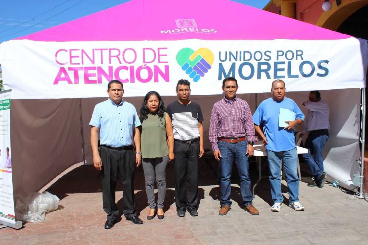 Instalan centro de atención “Unidos por Morelos” en Jonacatepec