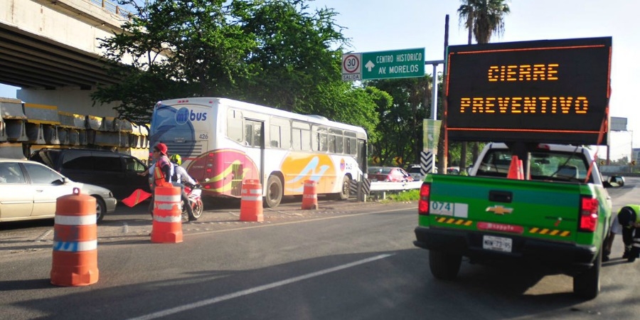 Anuncia SCT cierre total al tránsito de todo tipo de vehículos en el paso exprés
