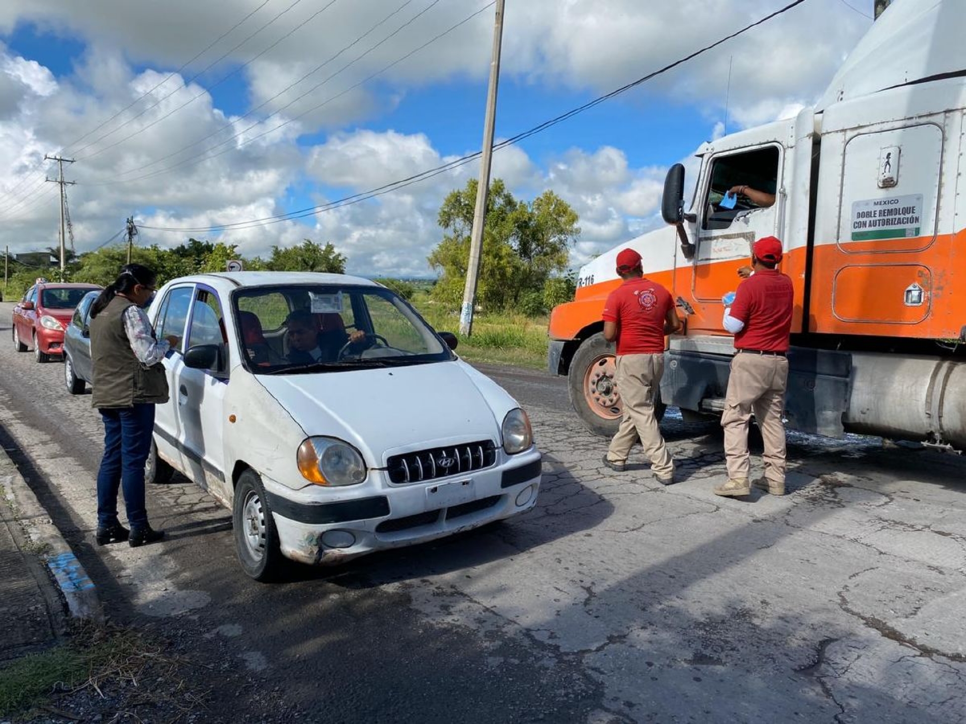 Instalan filtro sanitario regional en la zona sur