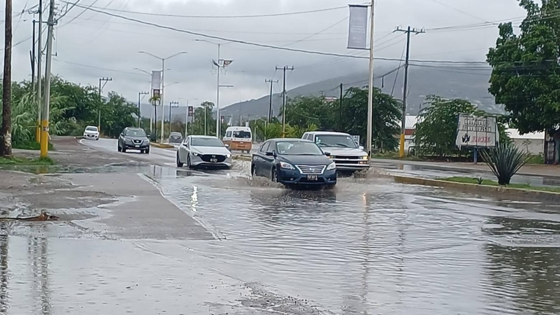 Se registran encharcamientos menores en Zacatepec