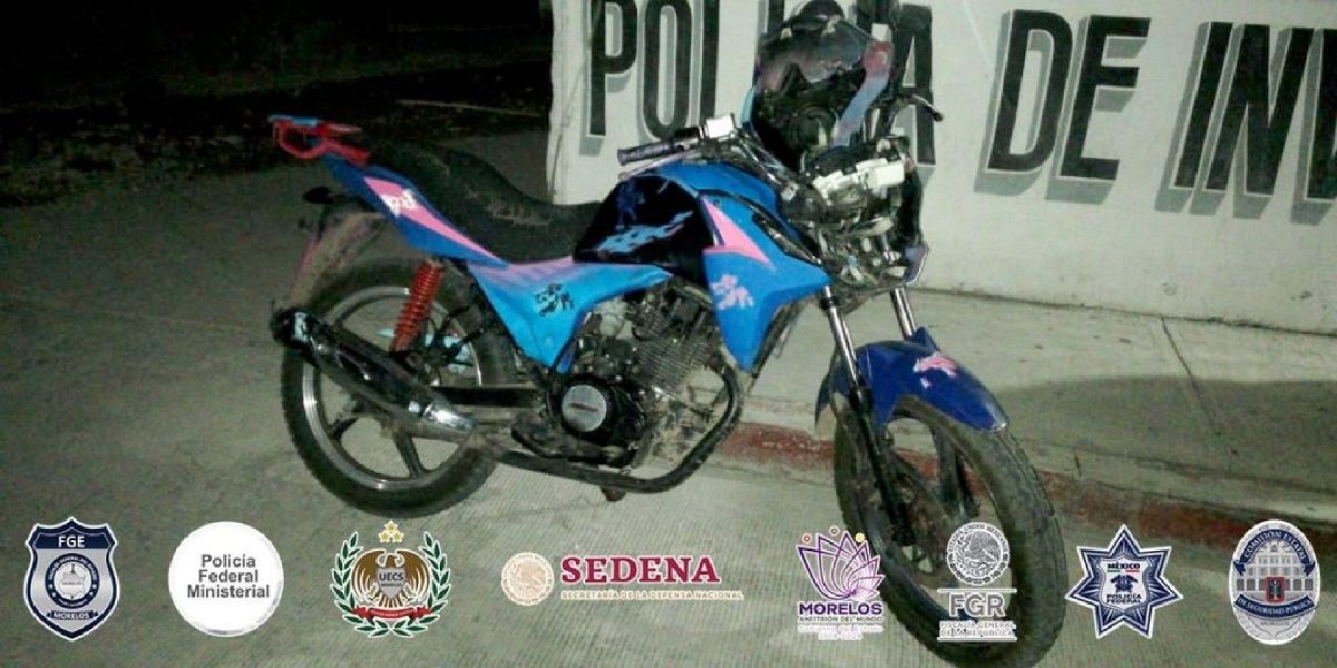 Conducía una moto con el número de serie alterado