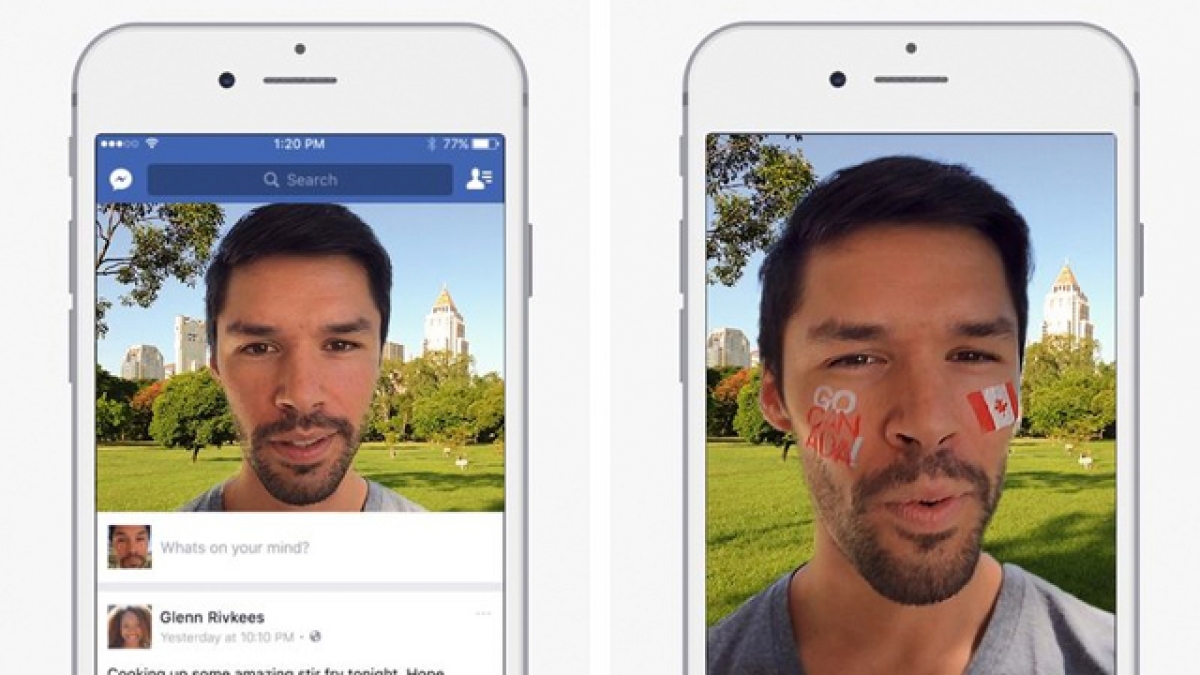 Facebook también copia a Snapchat con sus nuevos filtros