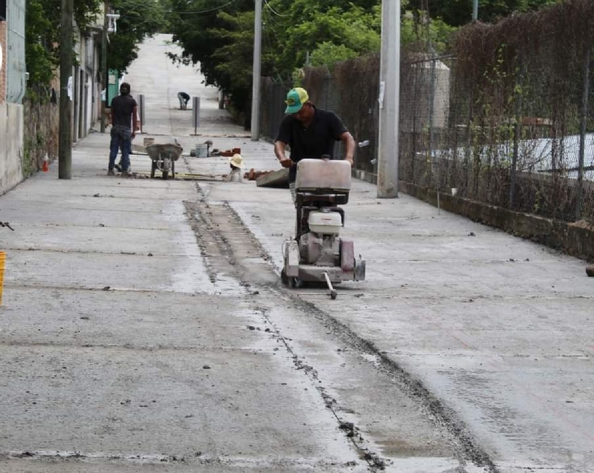 Dañan obra municipal en la colonia Progreso de Amacuzac