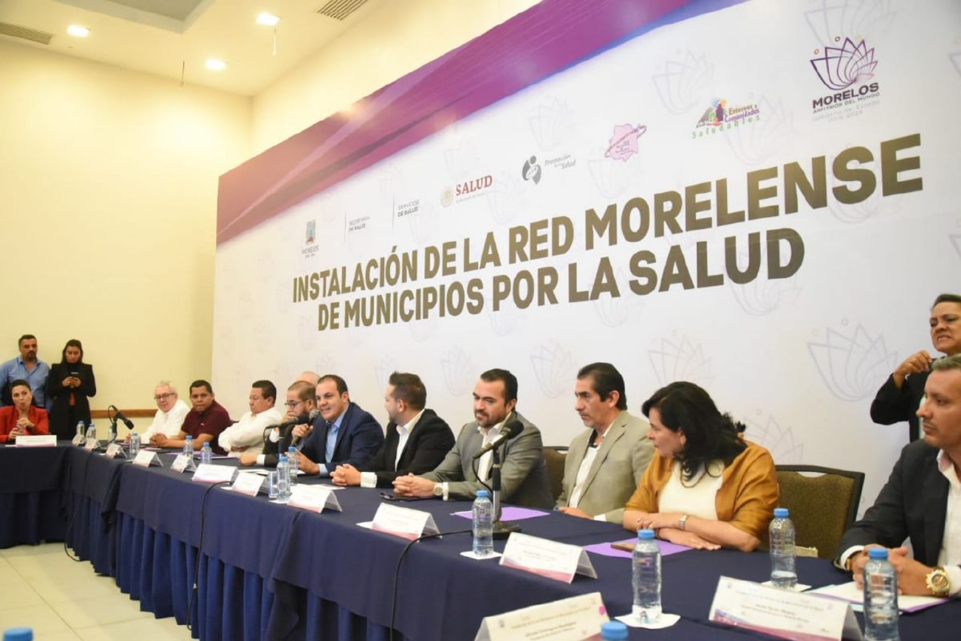 Encabeza Cuauhtémoc Blanco instalación de la Red Morelense de Municipios por la Salud