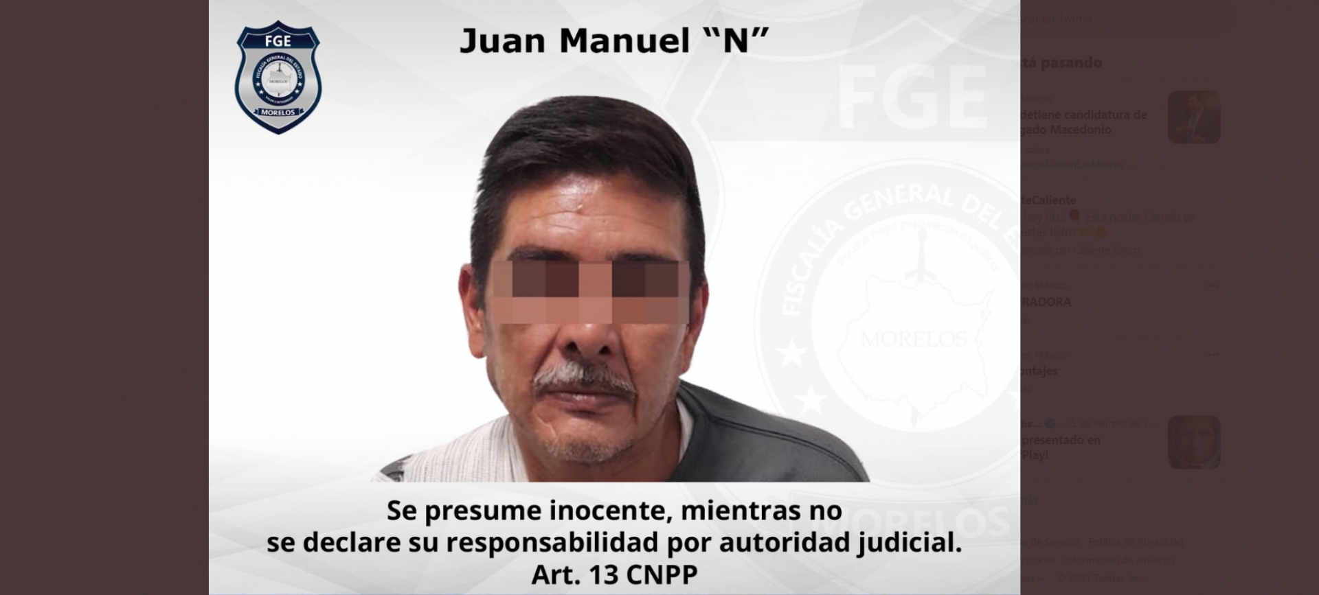 Aprehenden a individuo acusado de extorsión