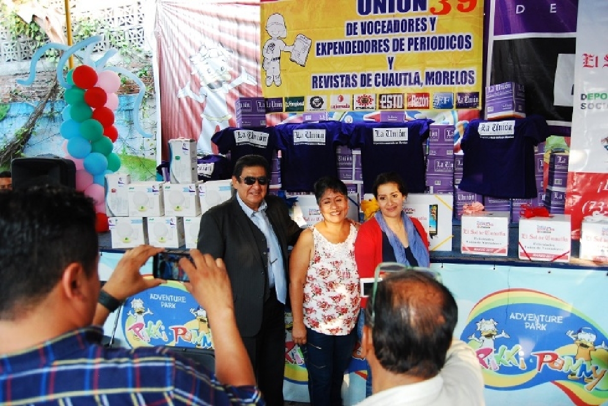 La Unión de Voceadores y Expendedores de Periódicos, Revistas y Libros de Cuautla A.C. celebró su 39 aniversario