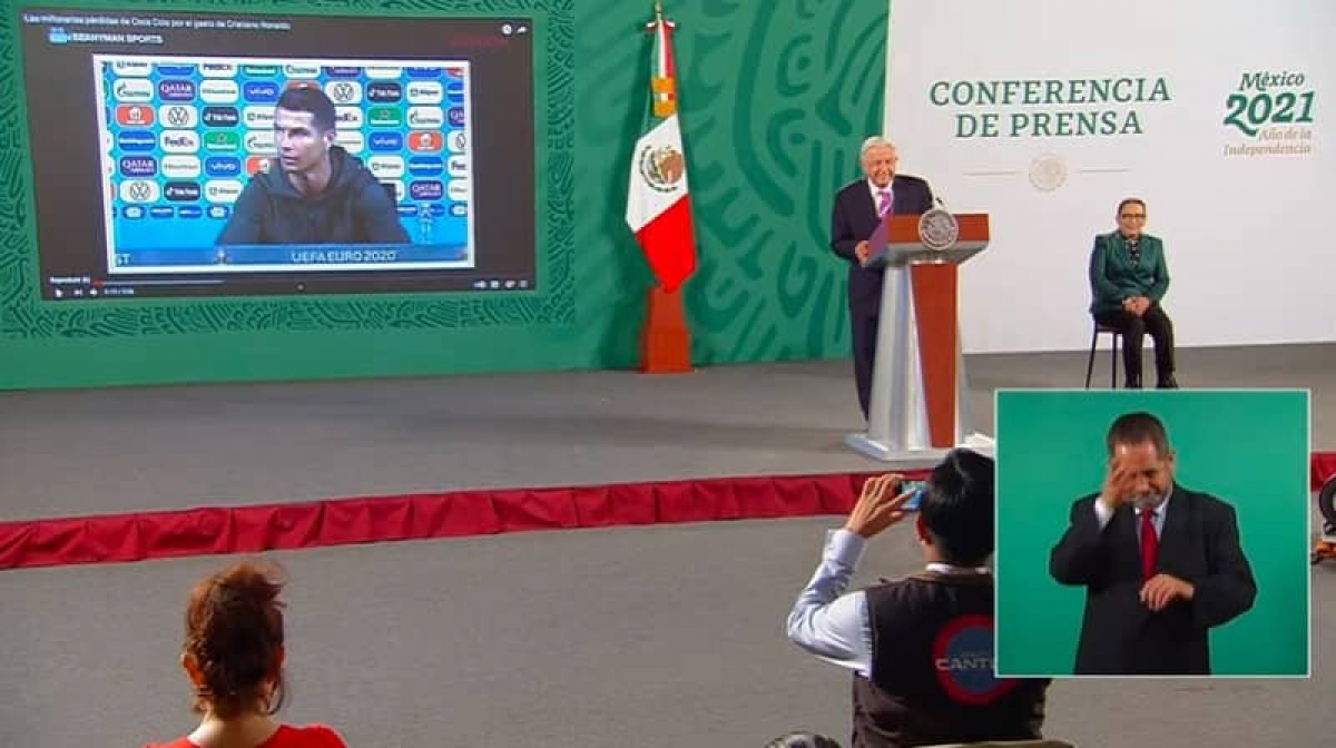 AMLO pone de ejemplo a "Cristiano Ronaldo" en la mañanera